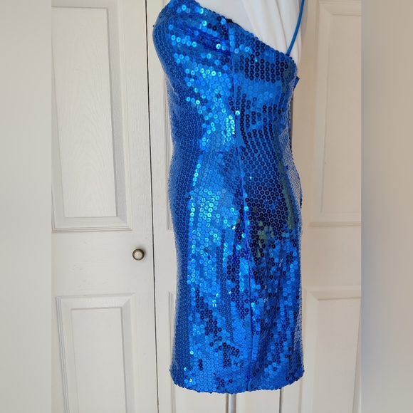Vintage Blue Dress Women's size small good condition - Picture 3 of 11